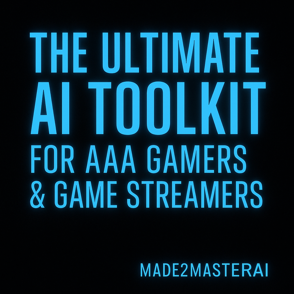 The Ultimate AI Toolkit For AAA Gamers 