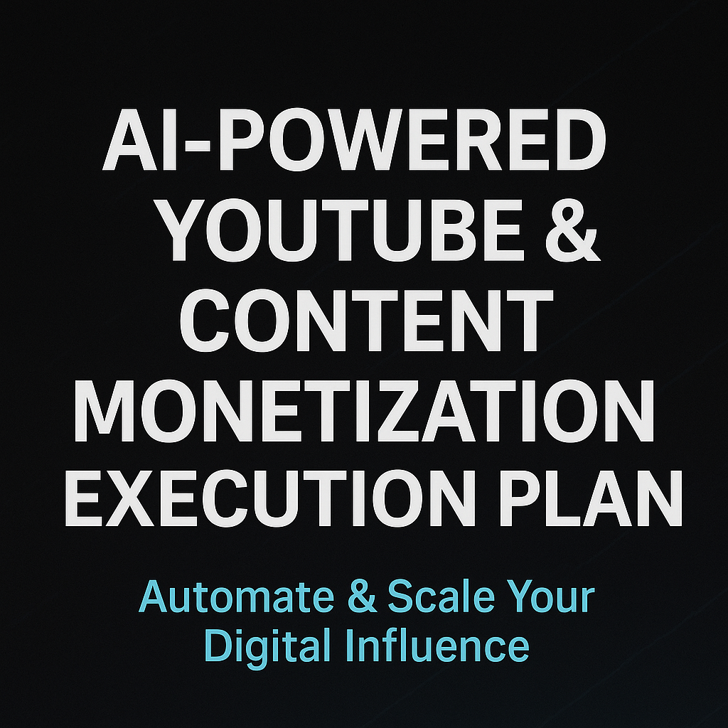 AI-Powered YouTube & Content Monetisation Execution Plan 